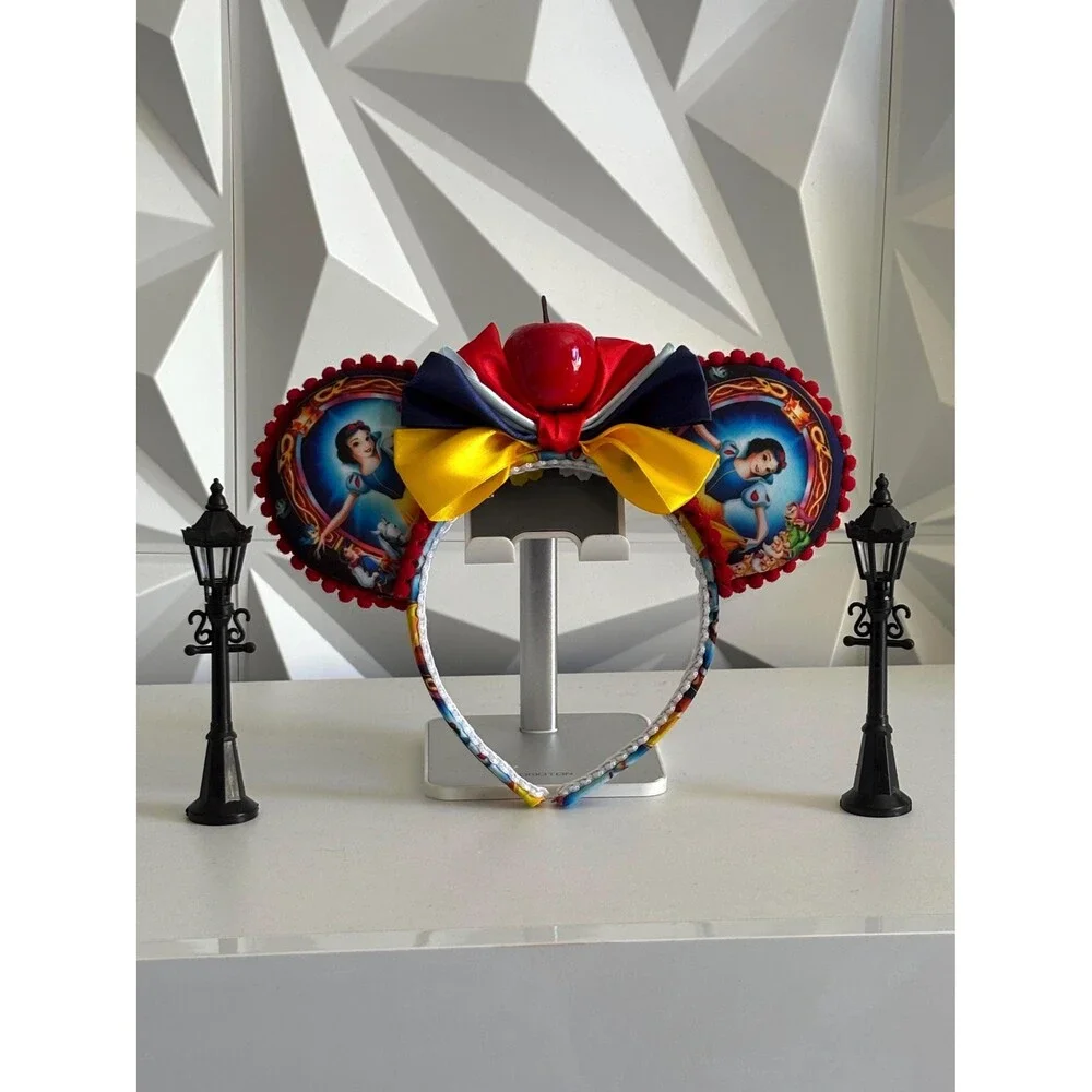 Enchanting Princess Red Apple Mouse Ears Headband for kids